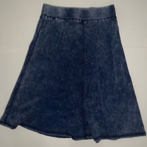 girls flowy denim skirt